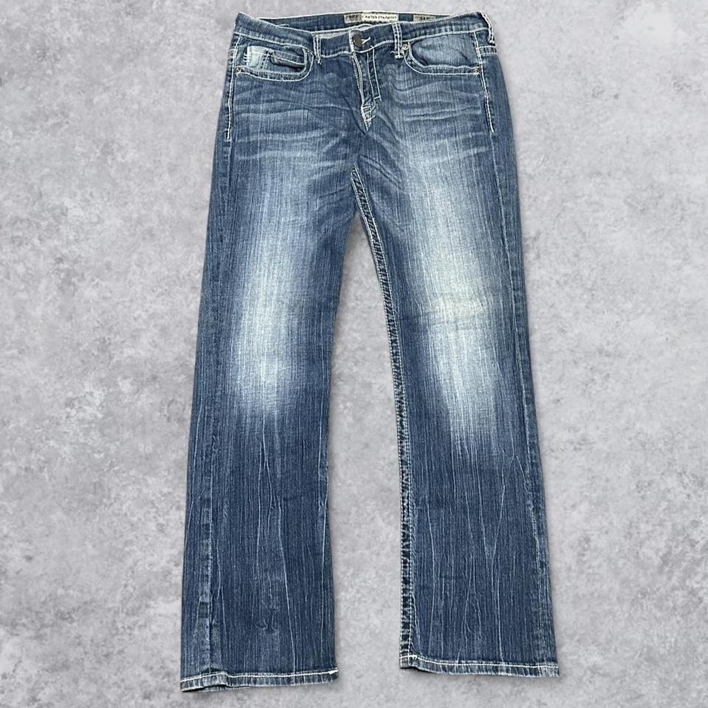 Men's Y2K BKE Buckle Carter Straight Faded Wash Jeans - Fits 34x31!